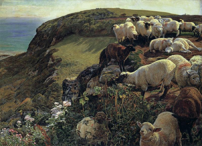 William Holman Hunt Our Englisth Coasts Norge oil painting art
